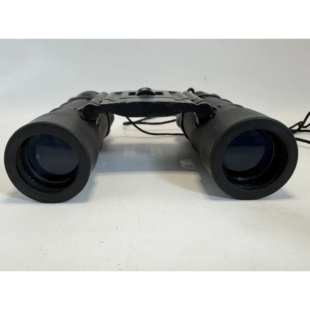 Tasco 10x25 Compact Folding Binoculars Fully Coated Optics Black